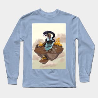 Beautiful art of a floating land Long Sleeve T-Shirt